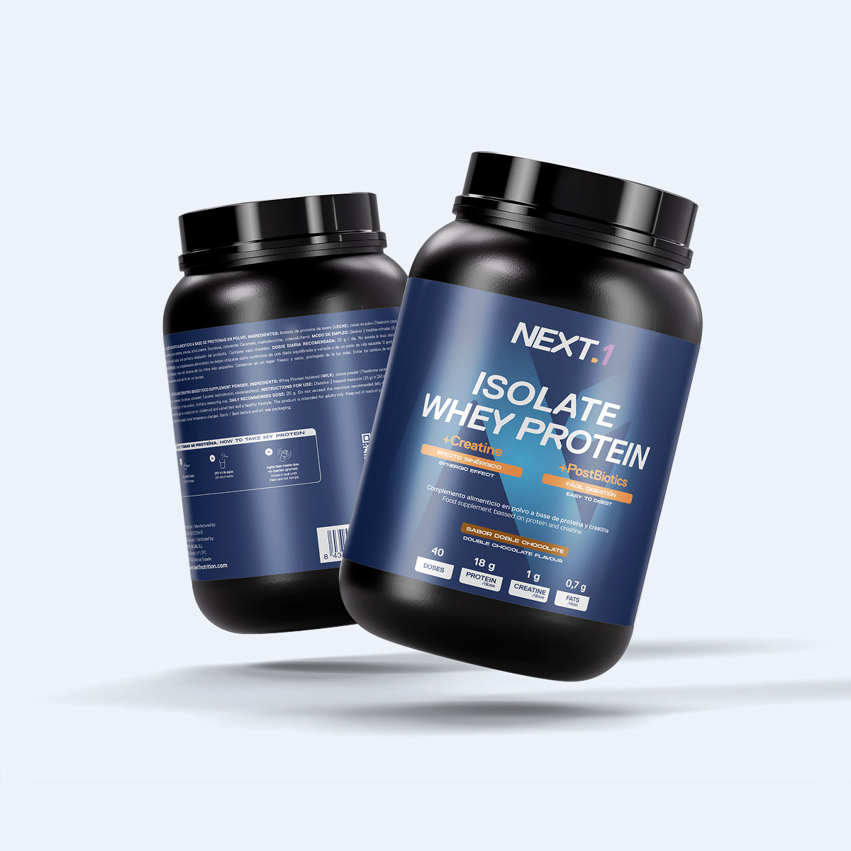 N1 Iso Whey Proteina + Creatina - Proteína aislada con creatina para músculo, energía y salud